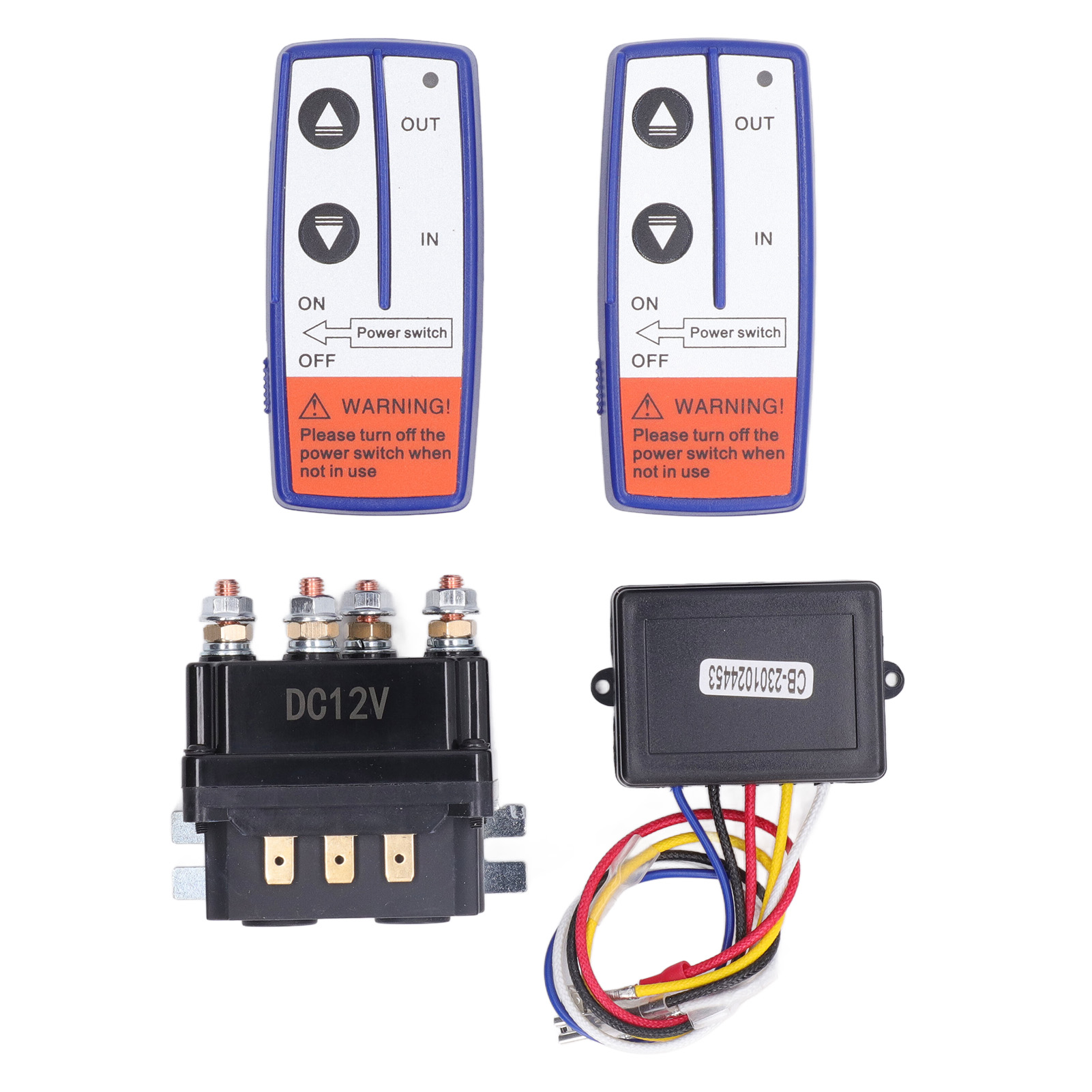 12V 250A Winch Relay Kit With Remote Control Relay Contactor Switch 12V 250A Winch Relay Kit With Remote Control Relay Contactor Switch
