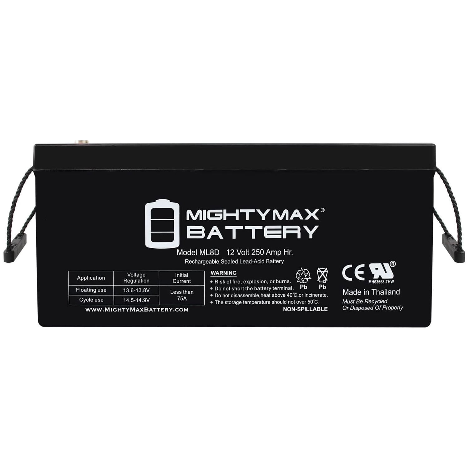 12V 250Ah Sealed Lead Acid Replacement Battery for Apex APX12-260