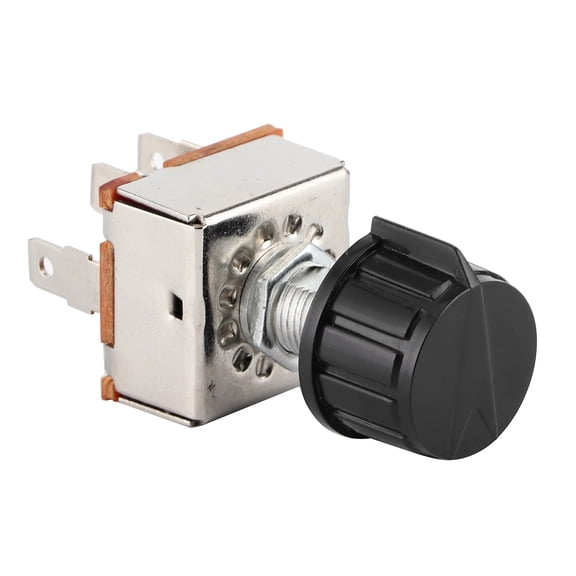12V 25A Universal AC Blower Switch 3 Speed Air Conditioning Volume Control Rotating Blower Switch With Plastic Knob