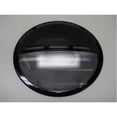 thumbnail image 1 of 12V 25W 9" Oval Low Profile RV Trailer Camper Utility Porch Scare Light / Black, 1 of 3