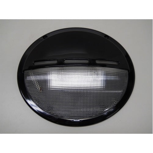 12V 25W 9" Oval Low Profile RV Trailer Camper Utility Porch Scare Light / Black