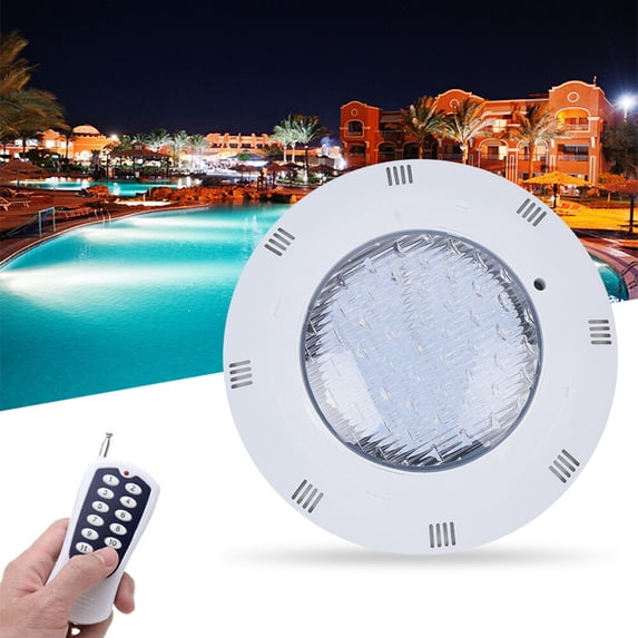 12V 25W Submersible LED Lights Remote Controlled Inground Pool Lighting ...