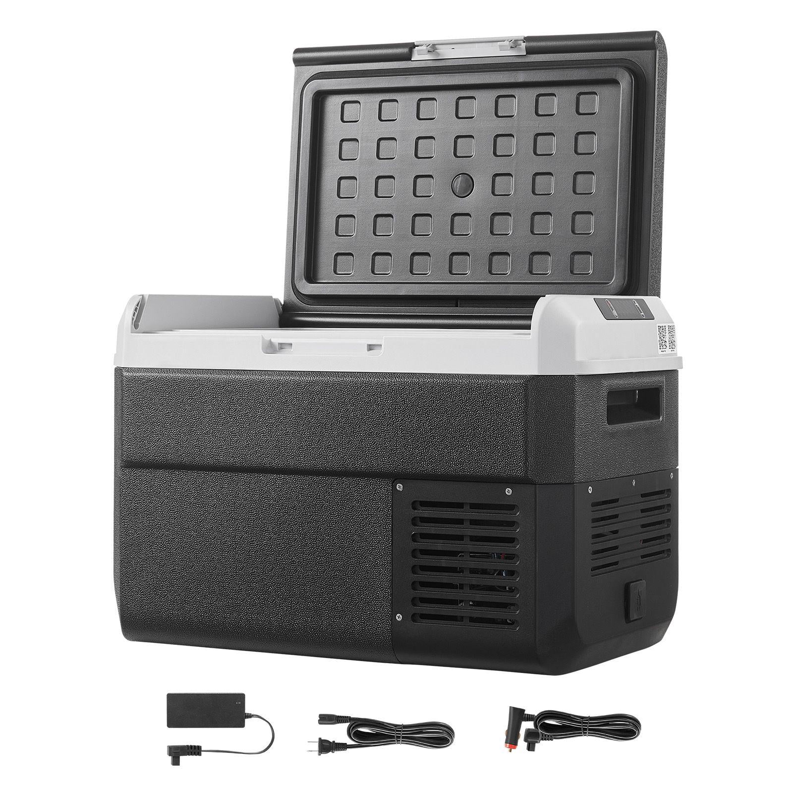 12V 26.4QT Car Refrigerator Freezer Portable Electric Cooler with Adjustable Temperature for Camping Travel RV