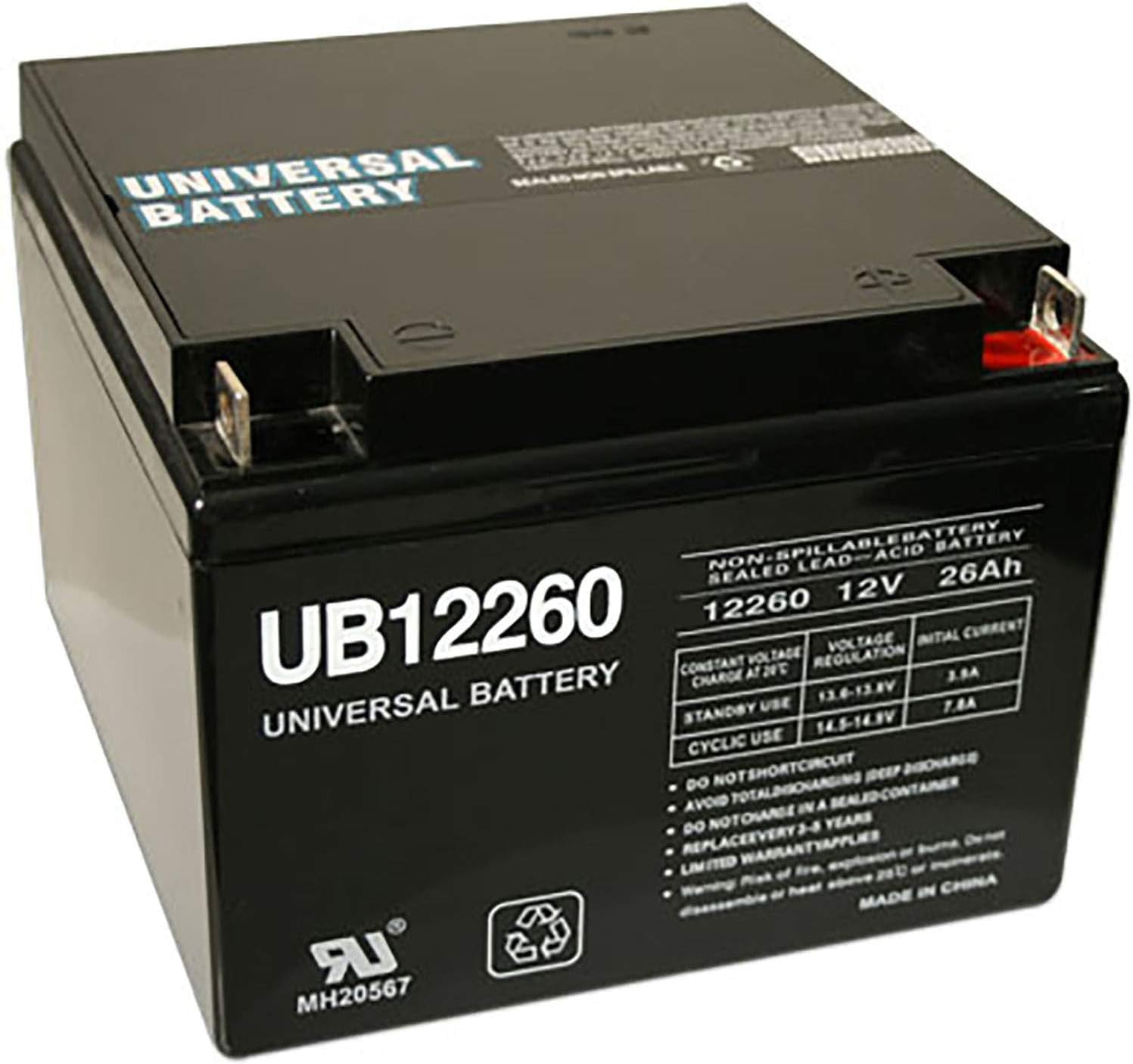 12V 26AH Battery Replacement for Tzora Titan Scooter