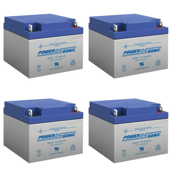12V 26AH NB Replacement Battery Compatible with Xantrex Technology XPower PowerPack 600H - 4 Pack