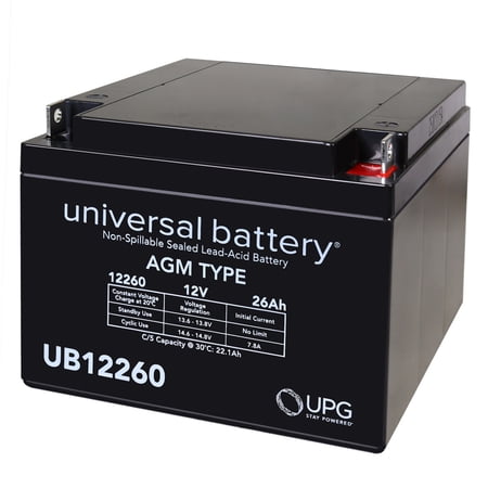 12V 26AH Replacement Battery for MK Battery M12260 SLD M