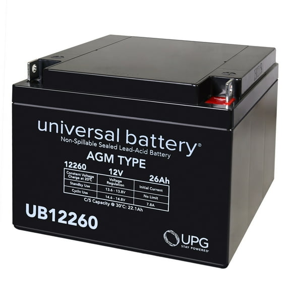 12V 26Ah MX12240S NP2412B NP2412T NP2612 12260SLDA 12260SLDY SLA Battery