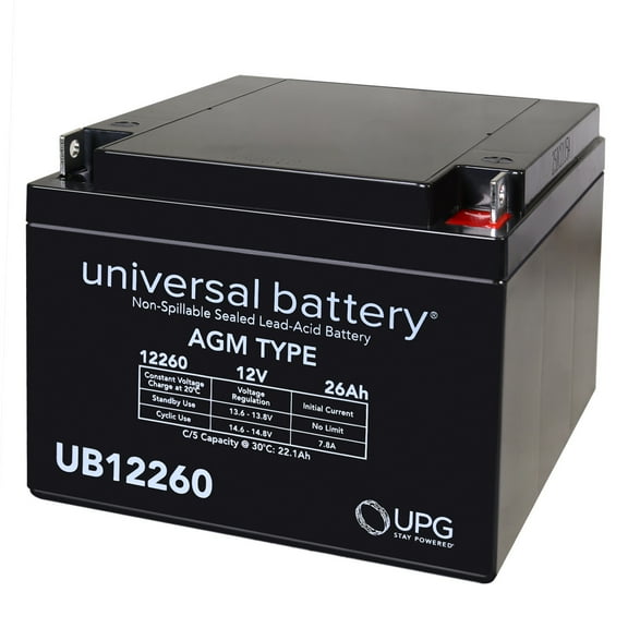 12V 26Ah Wheelchair Scooter Battery Replaces 28ah BB Battery BP28-12
