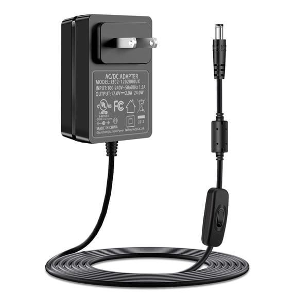 12V 2A Power Supply Replacement for Seagate Freeagent WD Western Digital My Book Essential External Hard Drive HDD Power Cord Fit for Yamaha Keyboard PA PSR YPG YPT DGX DD Series
