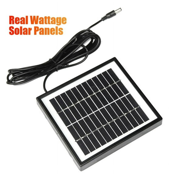 12V 2W Solar Panel Solar Garden Light Panel DIY Parts DC Port Solar Panel Battery G21334