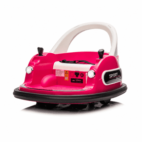 12V 2WD Kids Ride On Bumper Car for Ages 1.5–5, Electric Toy Vehicle with Remote Control, LED Lights, Bluetooth, 360° Spin, Anti-Collision Padding & 5-Point Safety Belt(Red)