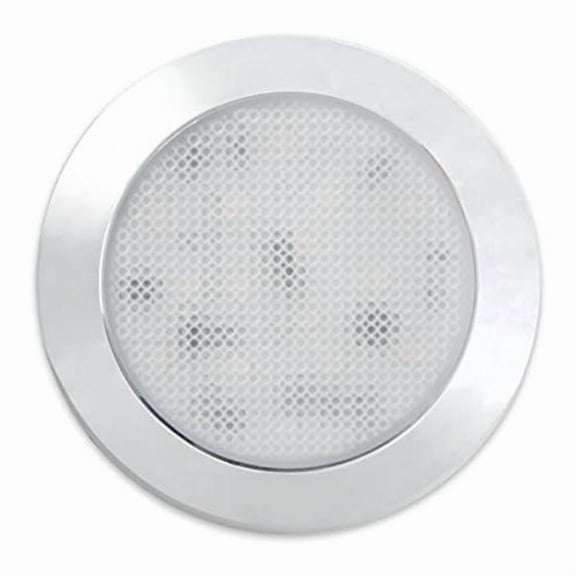 12V 3 Inch LED Light Panel Chrome Under Cabinet Cool White Blue Lighting