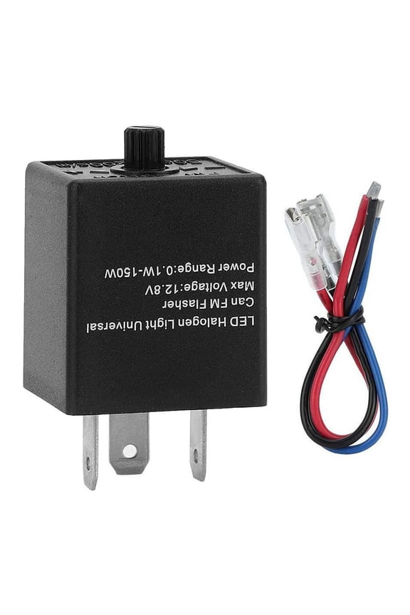 12V 3-PIN Adjustable LED Flasher Relay for Automotive Motorcycle