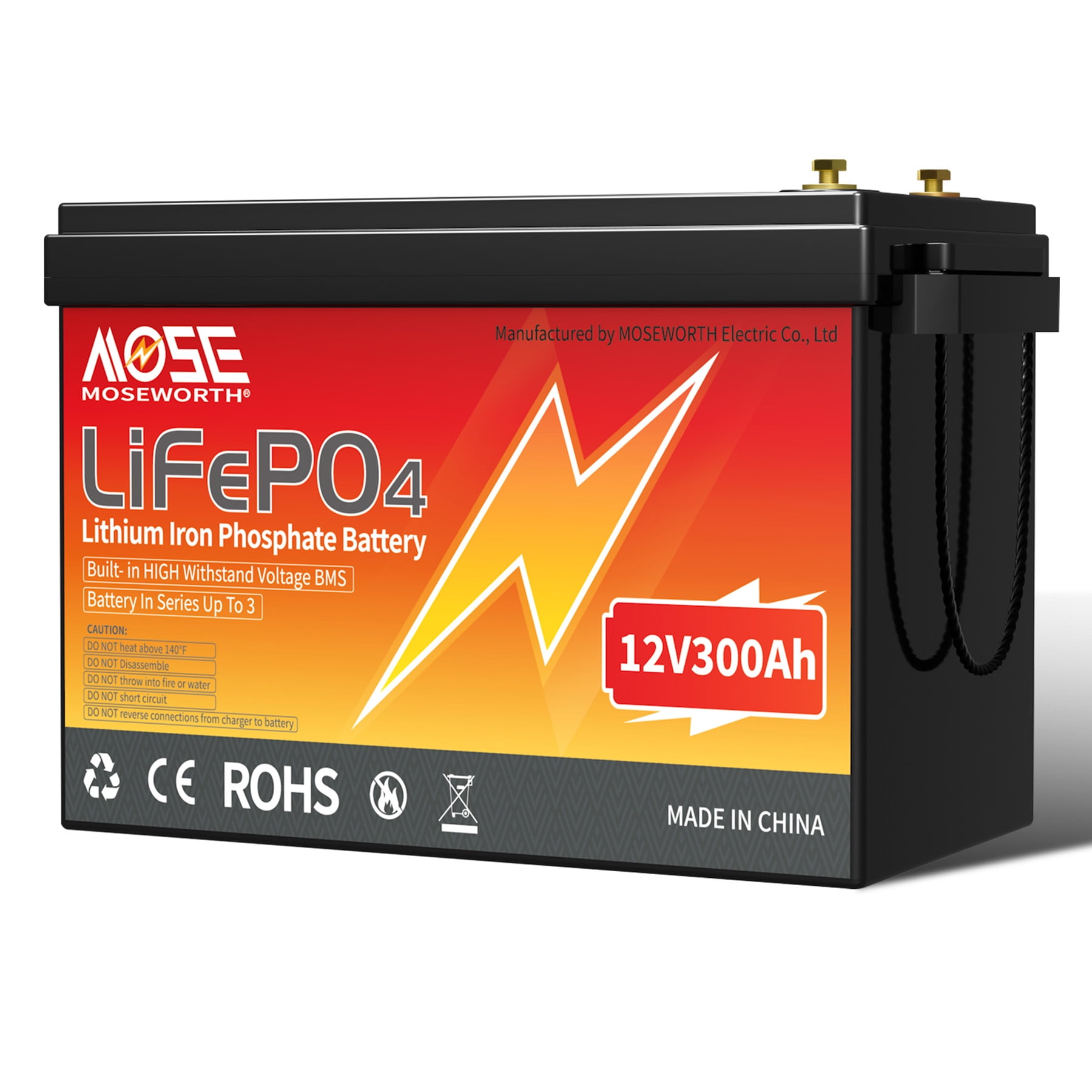 300Ah Solarbatterie SUNHOOPOWER 12V 300Ah LiFePO4 Batterie - 3840Wh Lithium Batterie Für Solar & Wohnmobil 12V 300Ah Solarbatterie