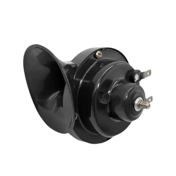 12V 300DB Super Loud Snail Train Horn, Waterproof High-Pitch Electric Horn for Cars, Trucks, Motorcycles and Boats, Black