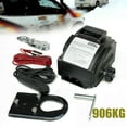 thumbnail image 1 of 12V 300W Portable Electric Winch 2000LB Remote Towing Hitch Truck Trailer Boat!, 1 of 12