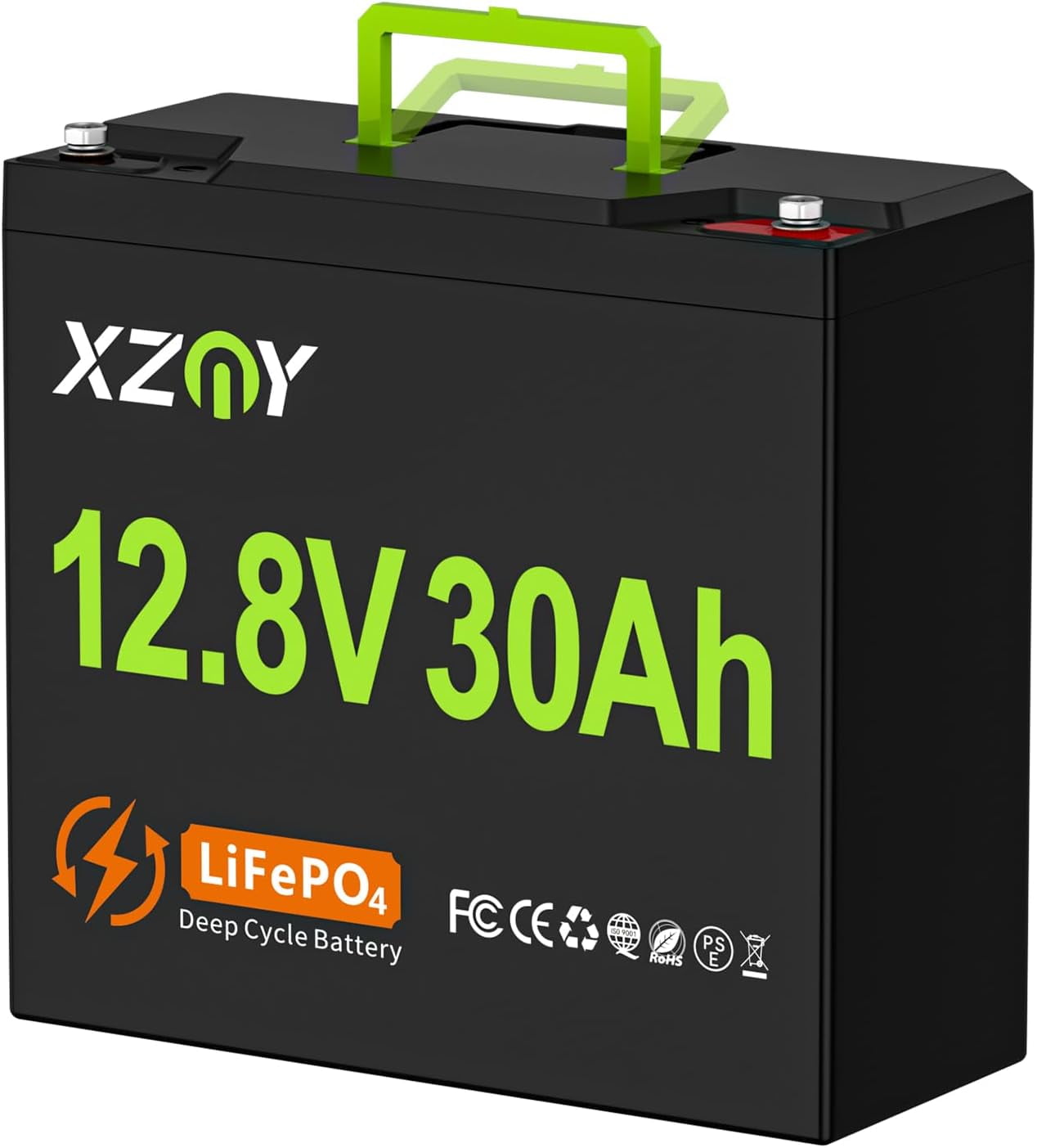 2 Batteries LiFePO4 12V 30Ah - Rechargeables Longue Durée - Pour Solaire, Camping-car, Fauteuil