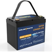 12V 30Ah Lithium LiFePO4 Deep Cycle Battery, 5000+ Cycles Lithium Iron Phosphate Rechargeable Battery for Solar, Fish Finder, Marine, RV/Outdoor Camping, Power Wheelchairs