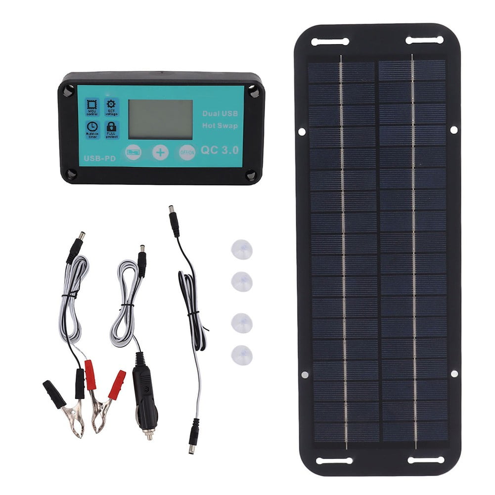 12V 30W Solar Panel Kit Ip65 Waterproof Portable Solar Trickle Charger With Overcharge Reverse