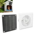 12V 30W Solar Panel Powered Fan Solar Energy Exhaust Fan for Dog
