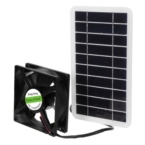 12V 30W Solar Powered Exhaust Fan, Solar Panel Power Mini Ventilator