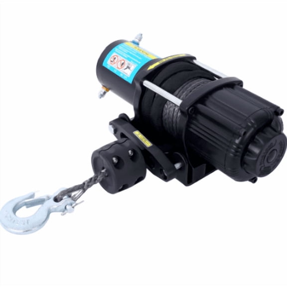 12V 3500lb Electric Winch Synthetic Rope Wireless&Wired Remote ATV UTV Boat
