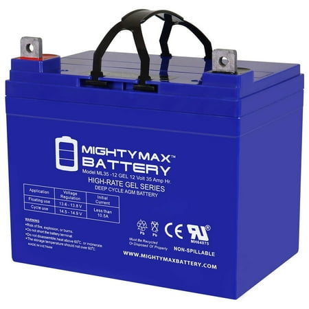 12V 35AH GEL NB Replacement Battery Compatible with Ranger 500S Swing Gate Operator