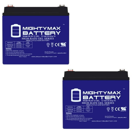 12V 35AH GEL NB Replacement Battery Compatible with Wheelchair Ranger - 2 Pack