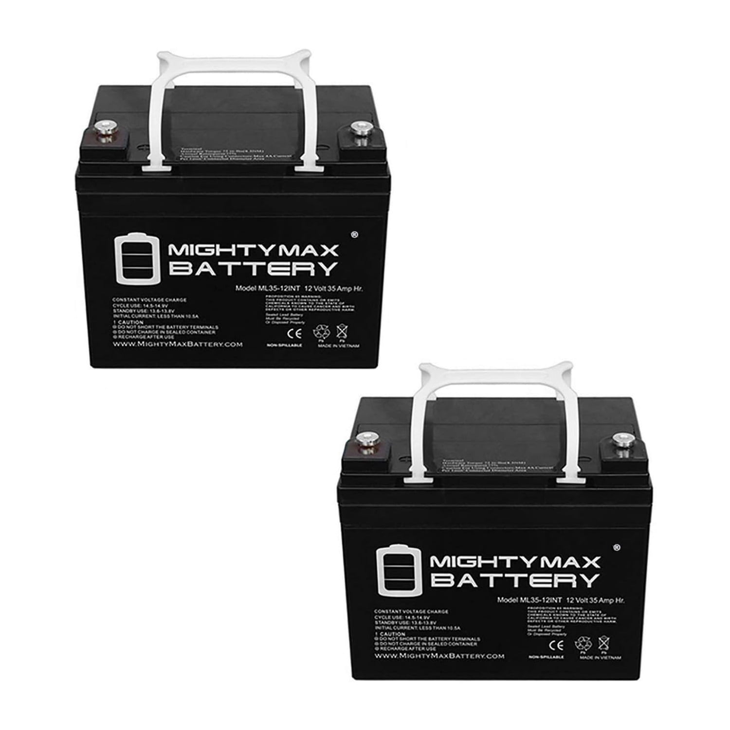 12V 35AH INT Battery Replaces Electric Mobility Rascal 300 - 2 Pack