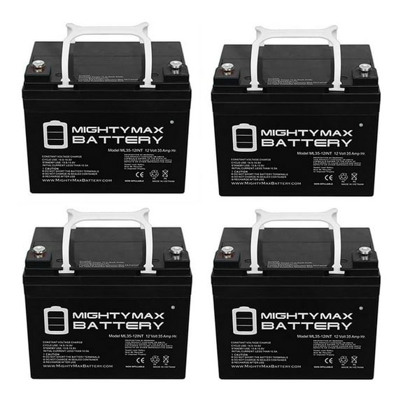 12V 35AH INT Battery Replaces Simplex Model 4100 Fire Alarm - 4 Pack