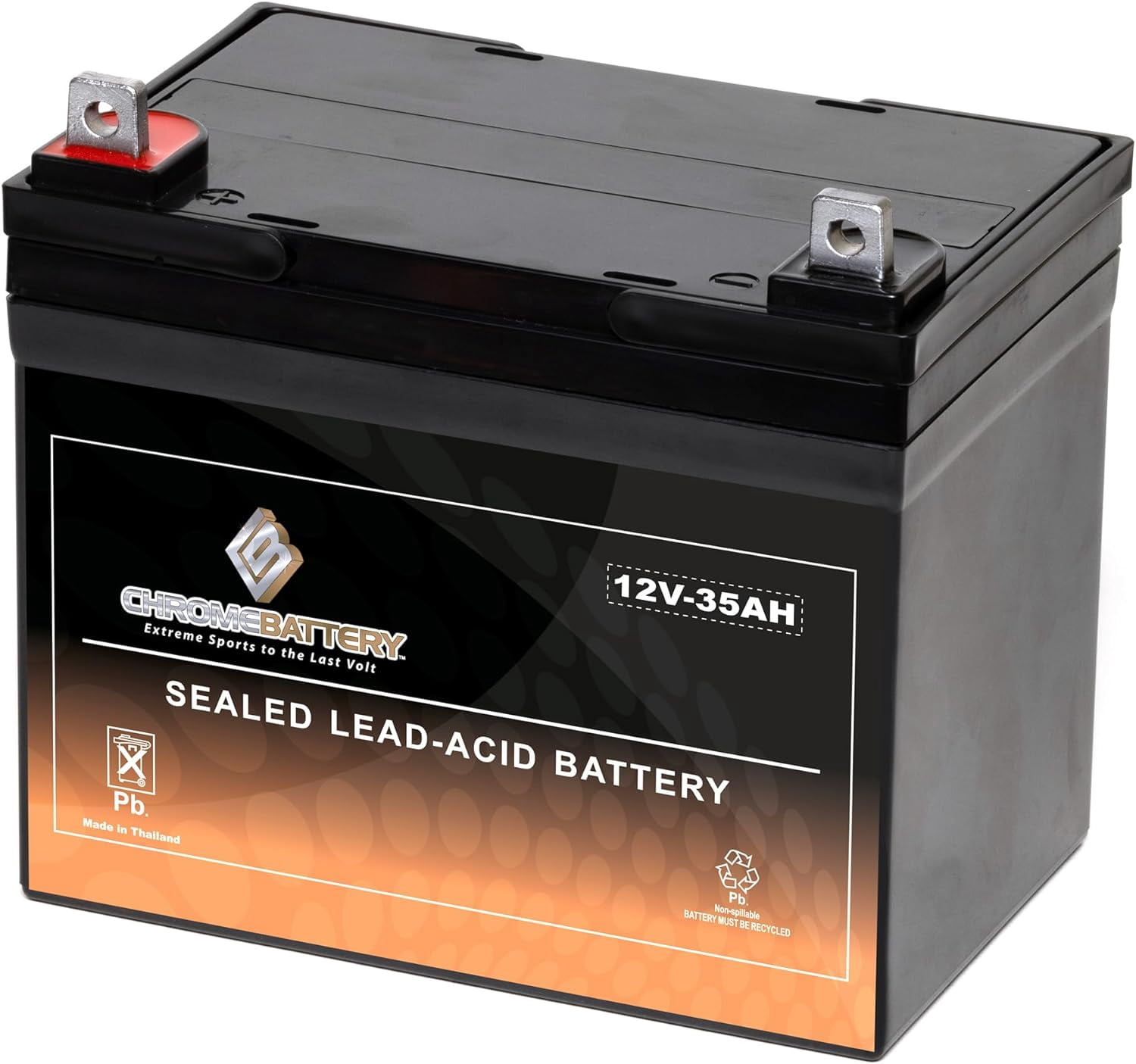 12V 35AH SLA Battery - Rechargeable - Replaces Lawn Mower Battery