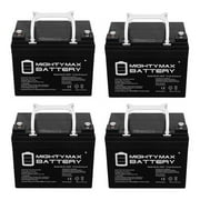 12V 35AH SLA INT Battery Replacement for RA12-33EV - 4 Pack