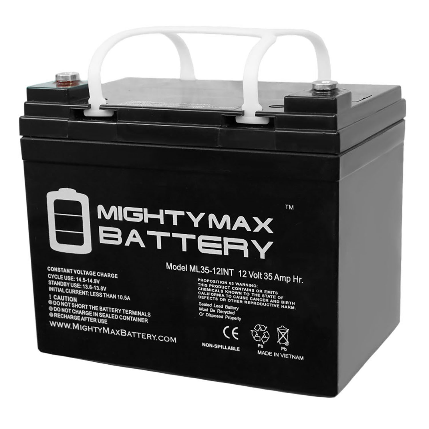 12V 35AH SLA Internal Thread Battery for Invacare N51 P7E POWER 9000
