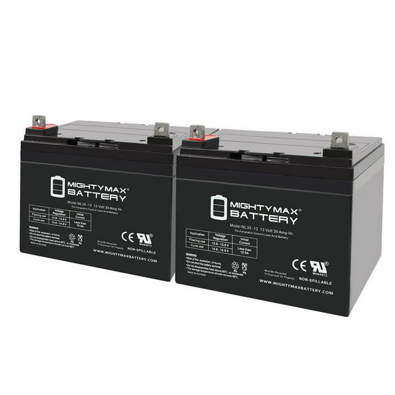 12V 35AH SLA Replacement Battery for Agco Allis 1716G - 2 Pack