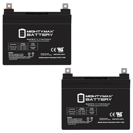 12V 35AH SLA Replacement Battery for Bright Way BW-EVU1-IT - 2 Pack