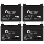 12V 35AH SLA Replacement Battery for Golden Tech AGM1234T - 4 Pack