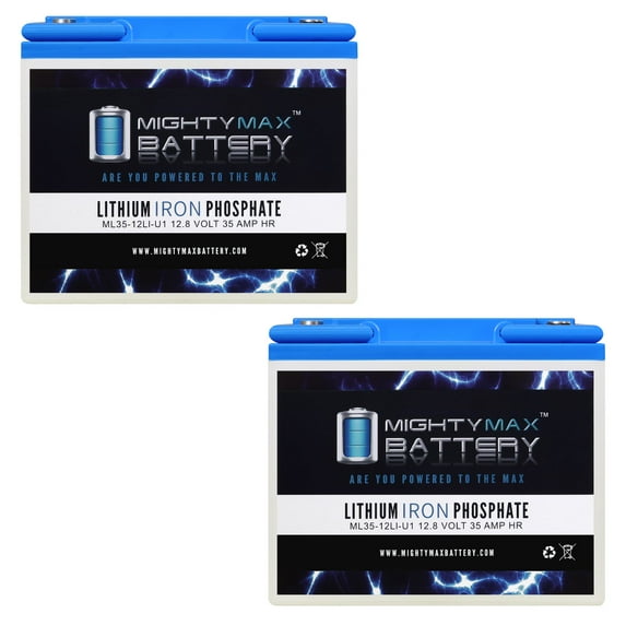 12V 35AH U1 Lithium Replacement Battery compatible with Textron 2027 - 2 Pack