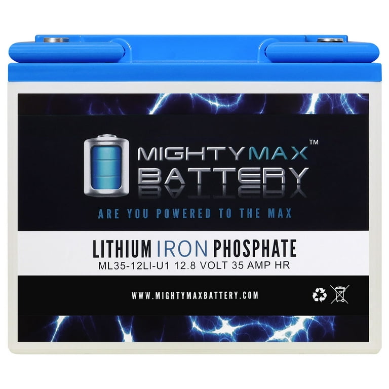 PowerTex Batteries 12V 35Ah LiFePO4 Lithium Iron Phosphate Battery