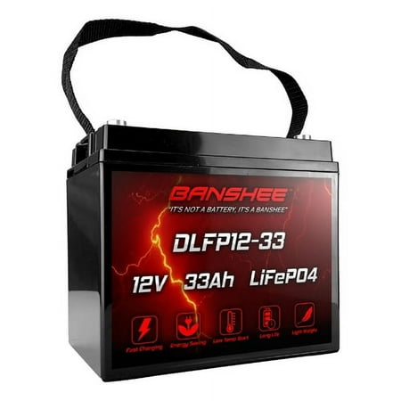 12V 35Ah Rechargeable Lithium Deep Cycle Battery for RENOGY PV SOLAR PANELS