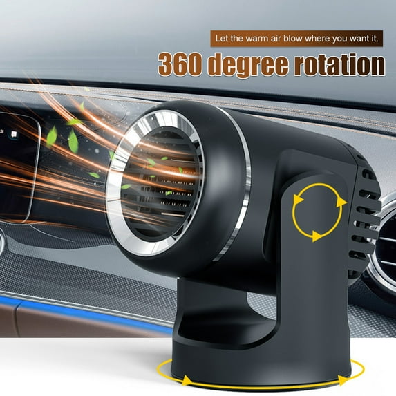 12V 360 Degree Rotary Electric Car Air Heater Cooling Fan Windshield Defroster Defogger
