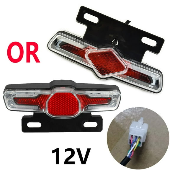 12V/36V-60V Electric Bicycle Ebike Taillight Turn Signal Rear Rack Lamp Light