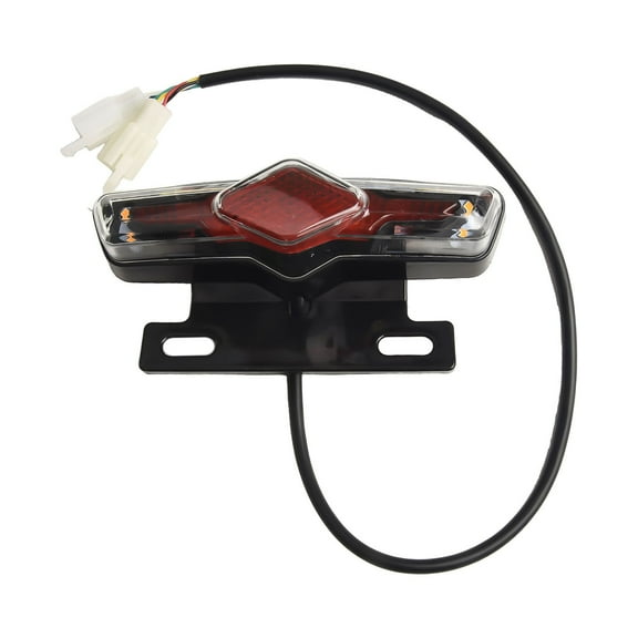 12V/36V-60V Electric Bicycle Taillight Ebike Tail-Light Rear Lamp Turn Signal Rear Brake Light Night Riding Warning Light