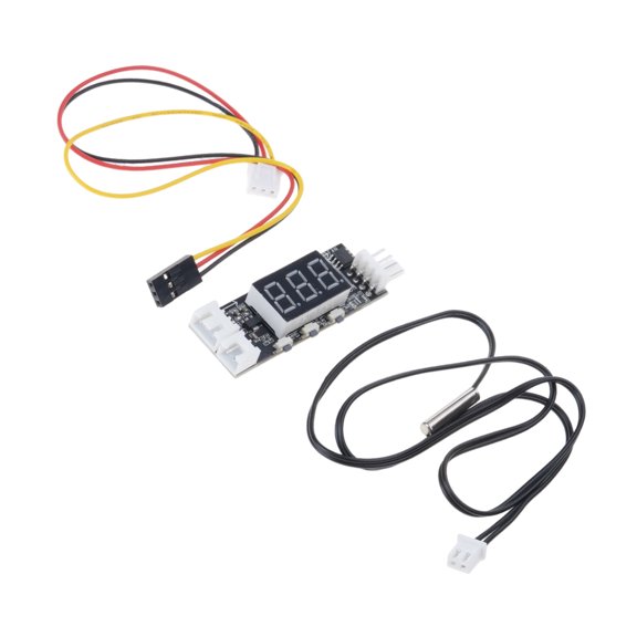 12V 3A 4 Wire Fan Speed Controller Digital Display Quiet Mode Full Speed Adjustment With Emergencies Shutoffs