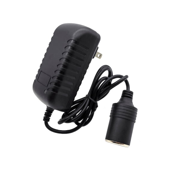 12V 3A Car Power Inverter, DC to AC Converter for Car Refrigerator, Fan, Heater, Vacuum Cleaner, Air Pump, 110-240V Input to 12V Output with USB Port, Overload Protection, Compact Automotive Adapter