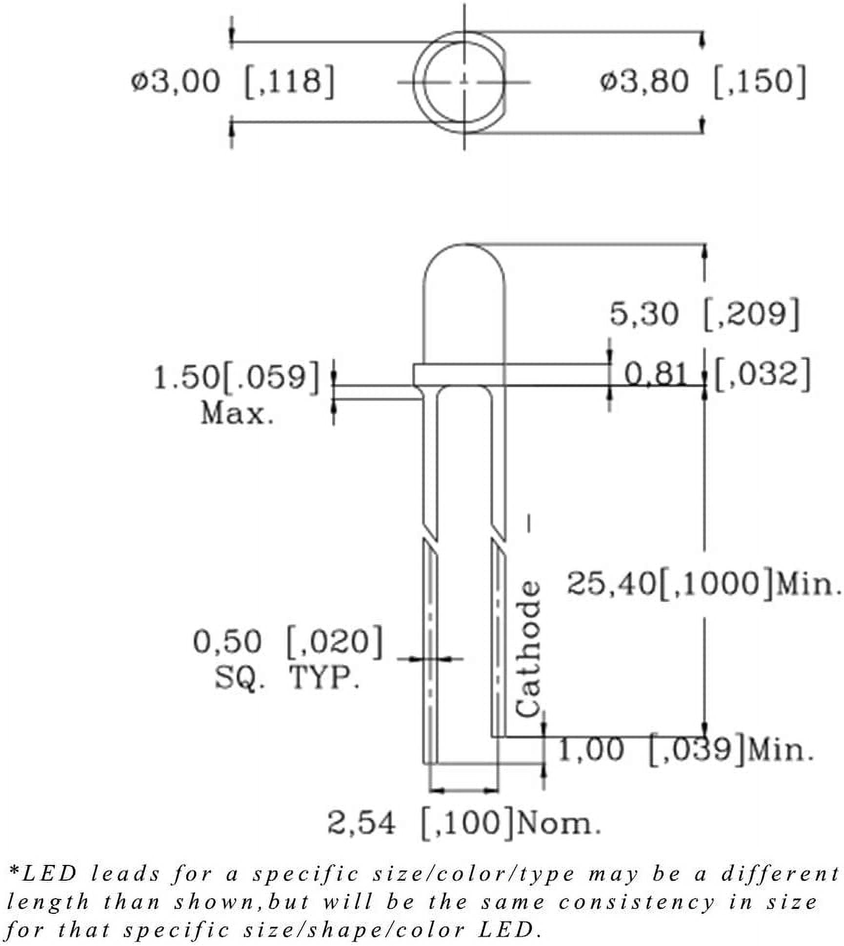 3mm Cool White 12v Water Clear LED With Integrated Resistor