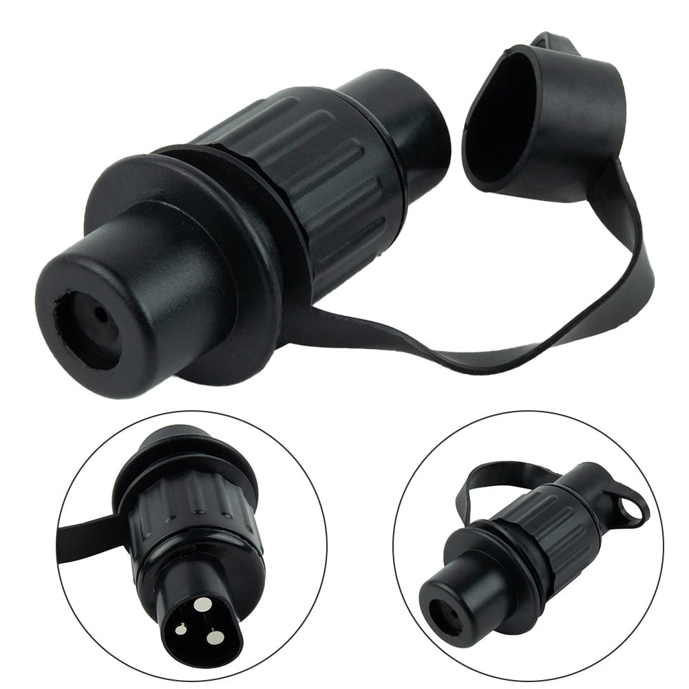 12V 3Pins Electrical Cable Connector Plug Socket for Trailer Caravan ...