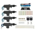 12V 4 Door Car Power Door Lock /Unlock Remote Kit 2 Keyless Entry Auto