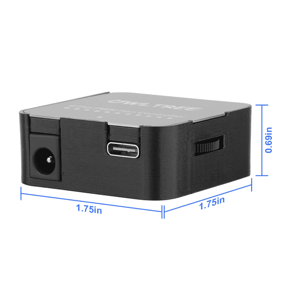 12V 4 Pin PWM Fan Speed Controller PC Fan Hub 6 Fans Supported Powered by Type-C