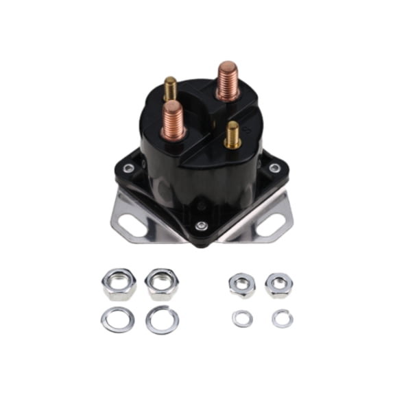 12V 4-Terminal Starter Solenoid Relay RE234727 3740059 for John Deere 5045D JLG BoomLift 60H Johnson and Evinrude