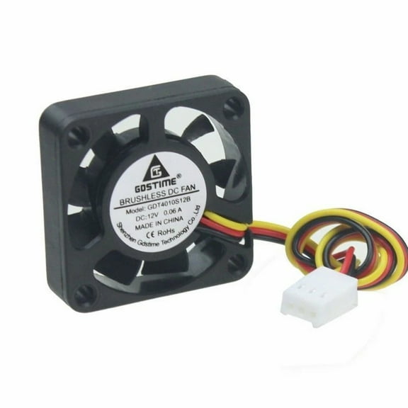 12V 40mm x 40mm x 10mm 4010S DC Brushless 3-pin 9-Blade CPU / Laser / Printer Cooling Fan